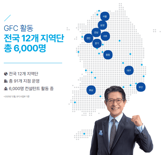 전국 지역단과 지점 분포 지도